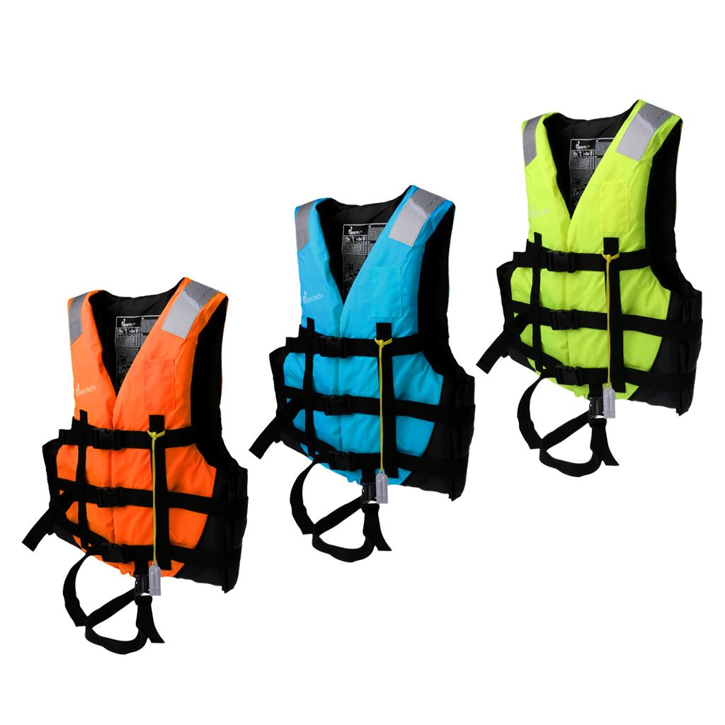 Life Jacket Kayak Canoe Boat Swimming Fishing Vest Buoyancy Aid L Orange
