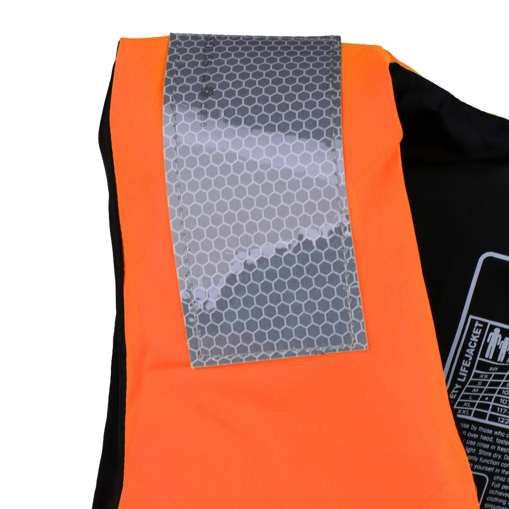 Life Jacket Kayak Canoe Boat Swimming Fishing Vest Buoyancy Aid L Orange