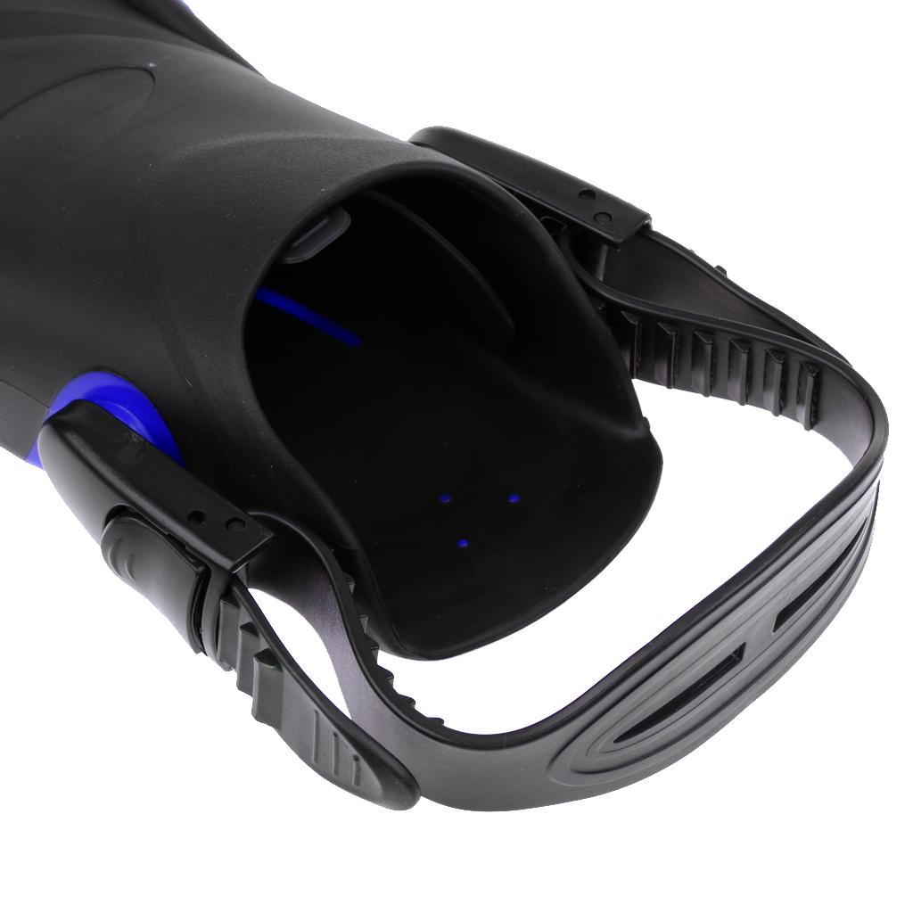 Junior Children Scuba Diving Swimming  Flippers Open Heel Blue Black