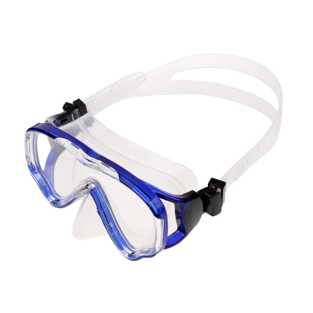 Kids Children's Scuba Diving Training Mask & Snorkel Set Clear and Blue