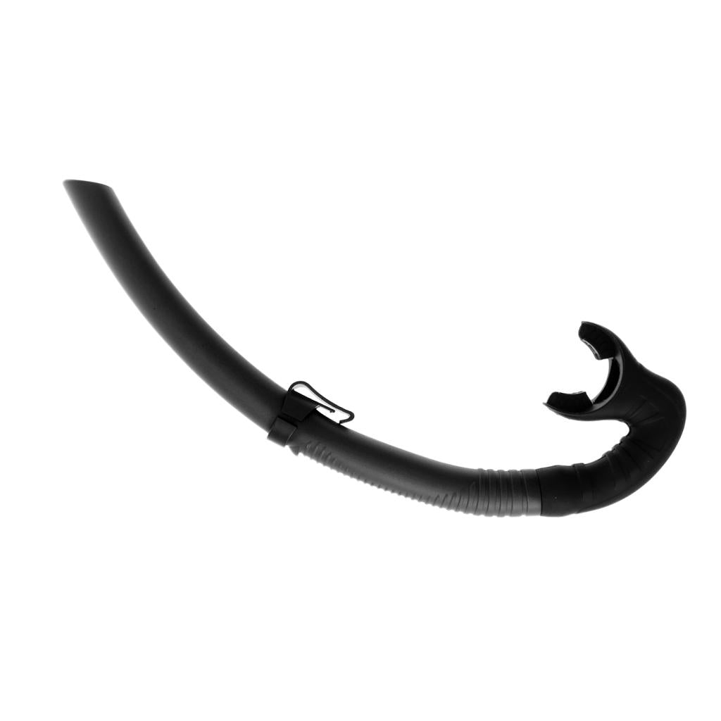 Silicone Wet Breathing Tube Snorkel Scuba Diving Snorkeling Gear Black