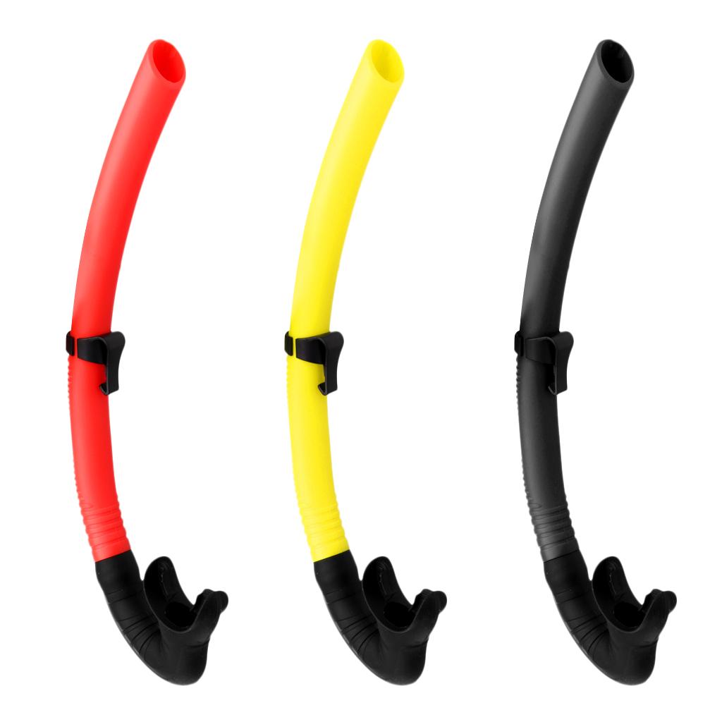 Silicone Wet Breathing Tube Snorkel Scuba Diving Snorkeling Gear Black