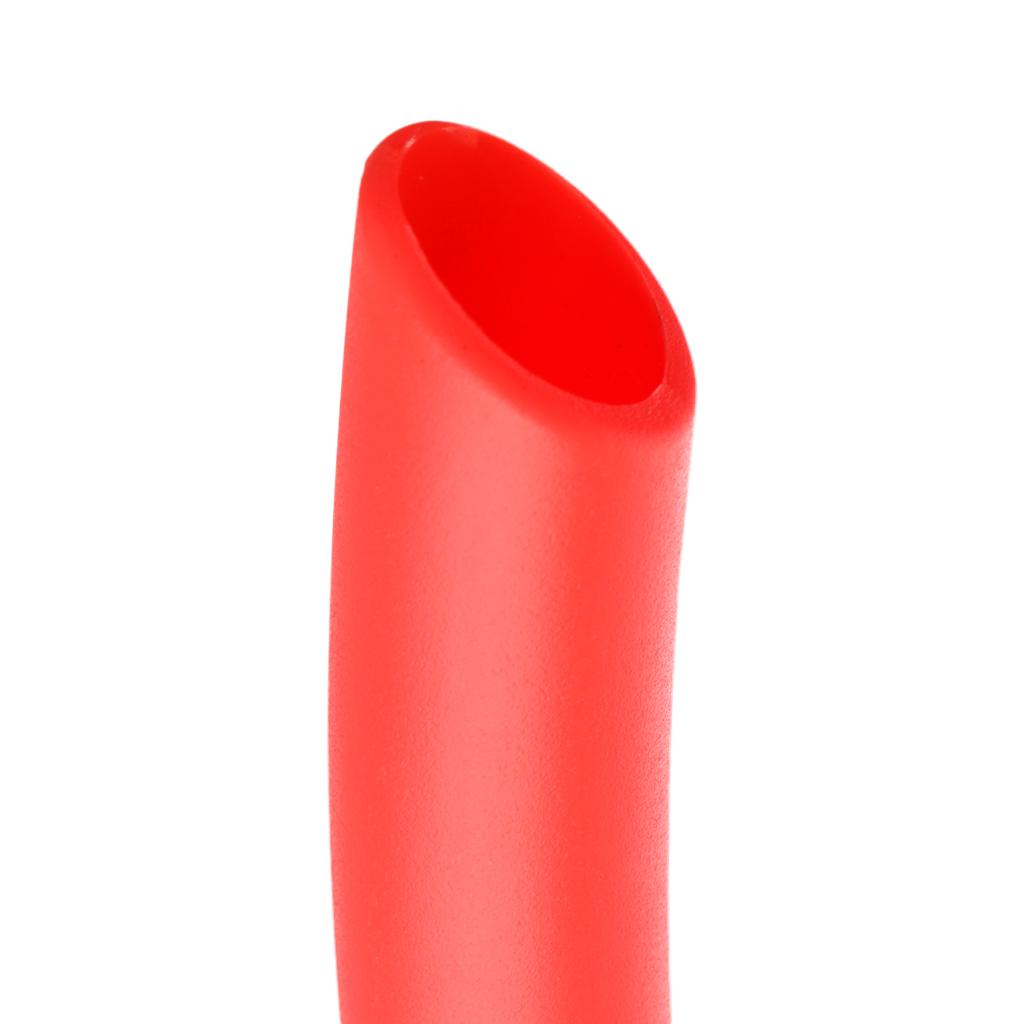 Silicone Wet Breathing Tube Snorkel Scuba Diving Snorkeling Gear Orange Red