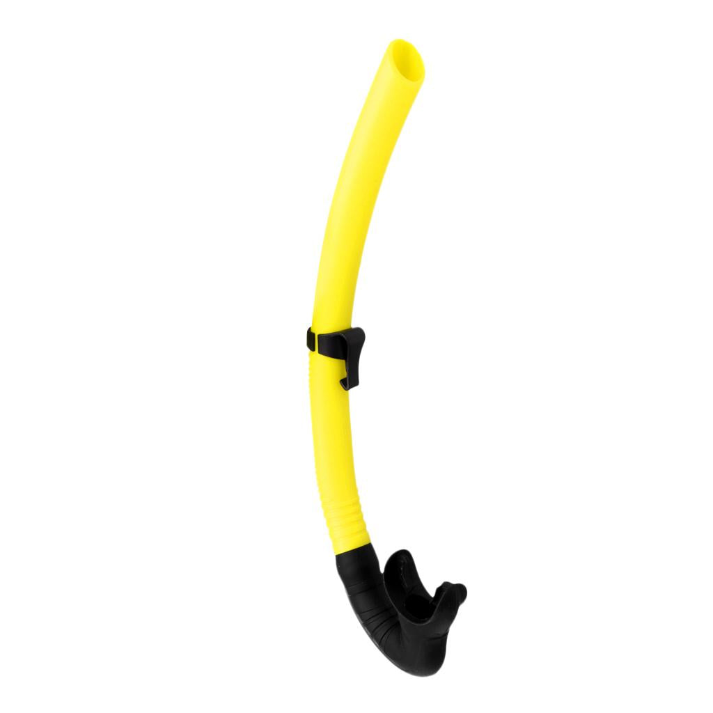 Silicone Wet Breathing Tube Snorkel Scuba Diving Snorkeling Gear Yellow