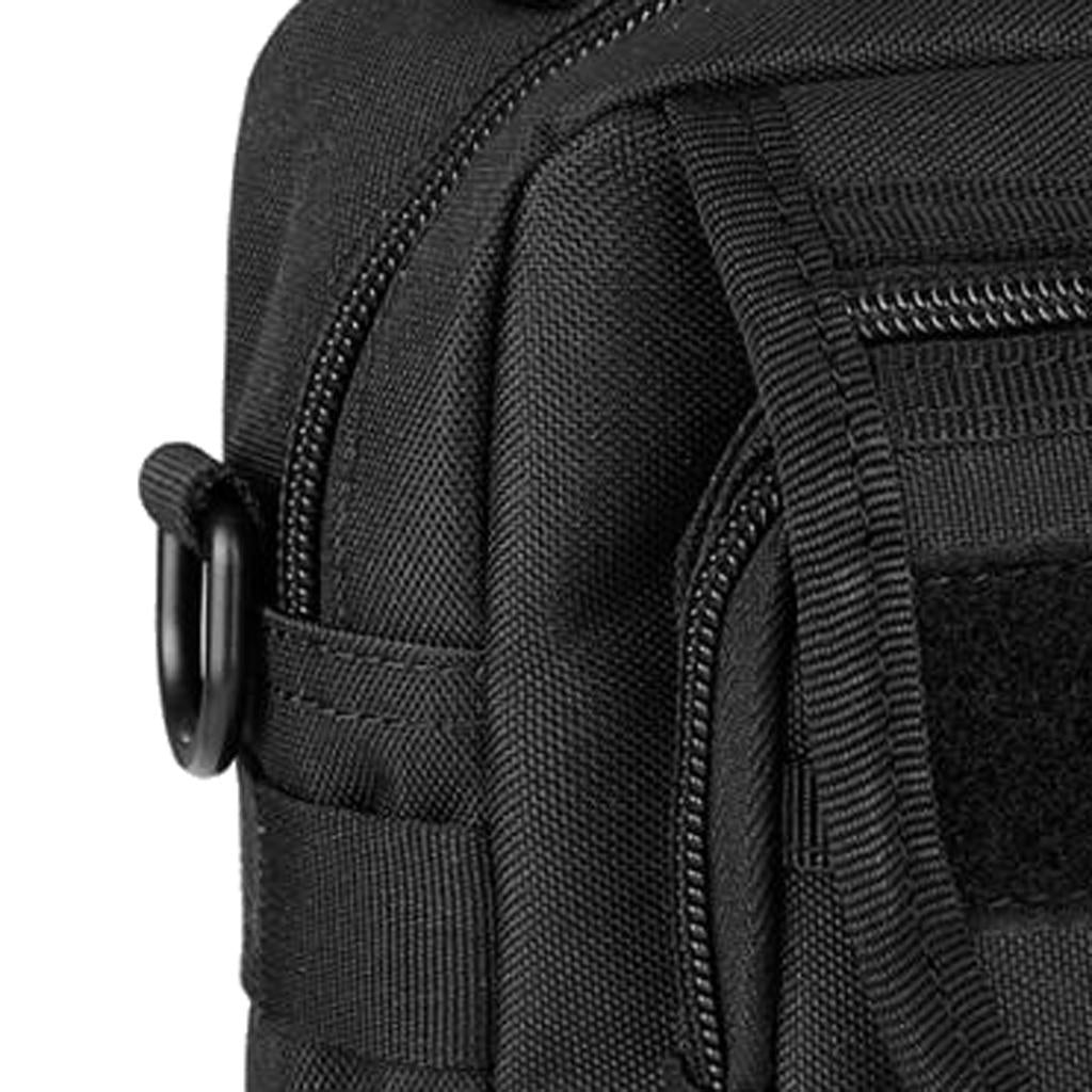 Molle Tactical Casual Handbag Shoulder Bag Military Messenger Bag Black