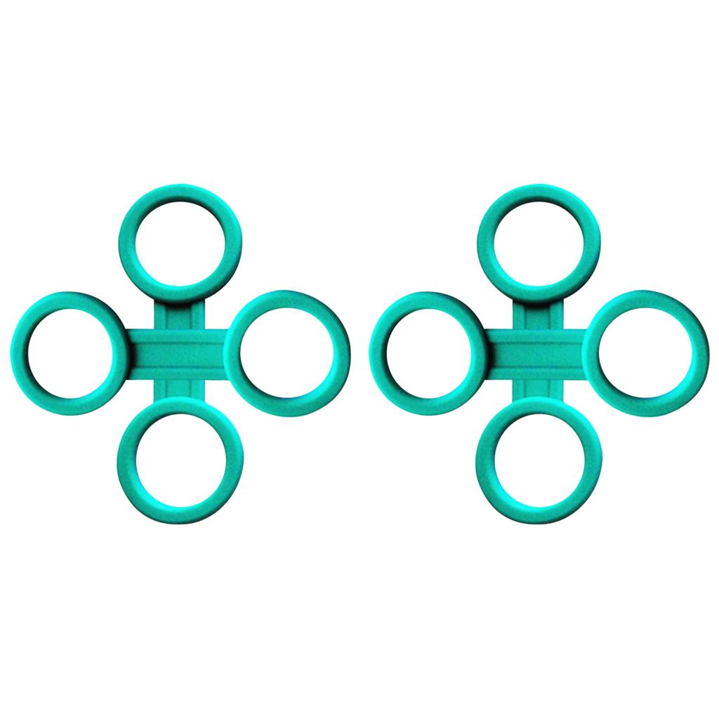 4 Pieces Scuba Diving Dive Snorkeling Silicone Snorkel Mask Keeper Green