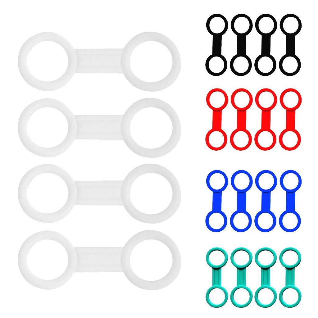 4 Pieces Scuba Diving Dive Snorkeling Silicone Snorkel Mask Keeper Green