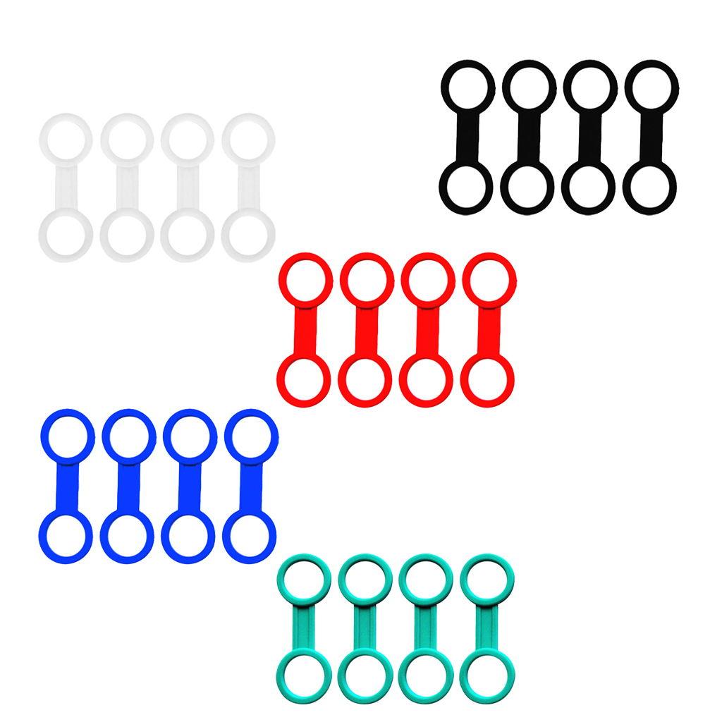 4 Pieces Scuba Diving Dive Snorkeling Silicone Snorkel Mask Keeper Green