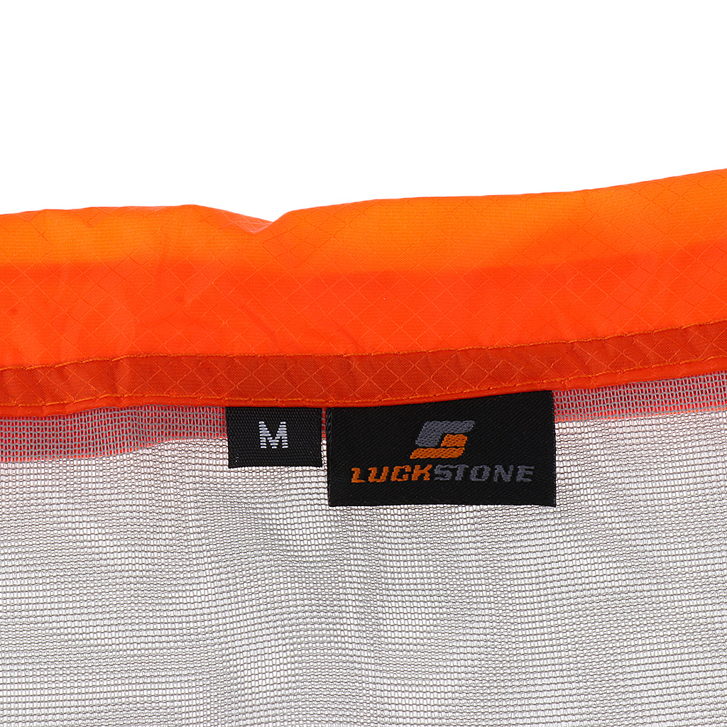 Ultra-light Mesh Stuff Sack Storage Bag for Travel Camping M Orange