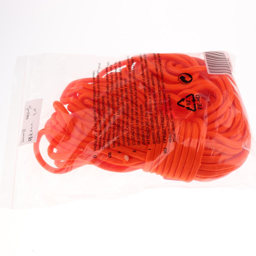 30m Water Rescue Floating Lifeguard Life Saving Rope Float Line Orange 8mm