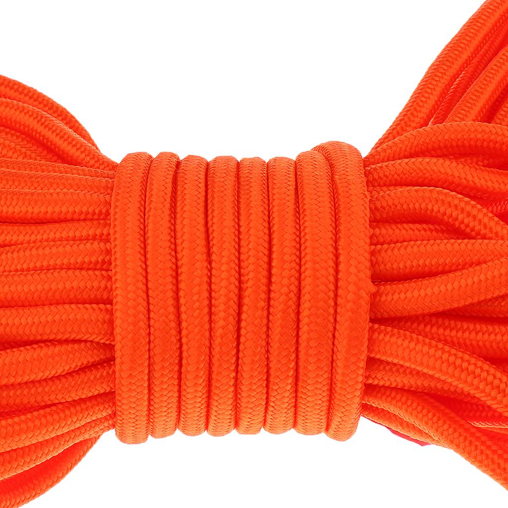 30m Water Rescue Floating Lifeguard Life Saving Rope Float Line Orange 8mm