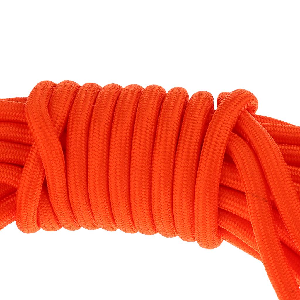 30m Water Rescue Floating Lifeguard Life Saving Rope Float Line Orange 10mm