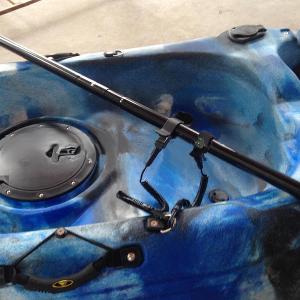 Elastic Kayak Canoe Paddle Leash + 10 Kayak D Ring Deck Fitting Accessories