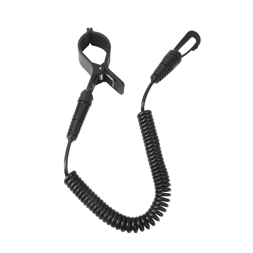 Elastic Kayak Canoe Paddle Leash + 10 Kayak D Ring Deck Fitting Accessories