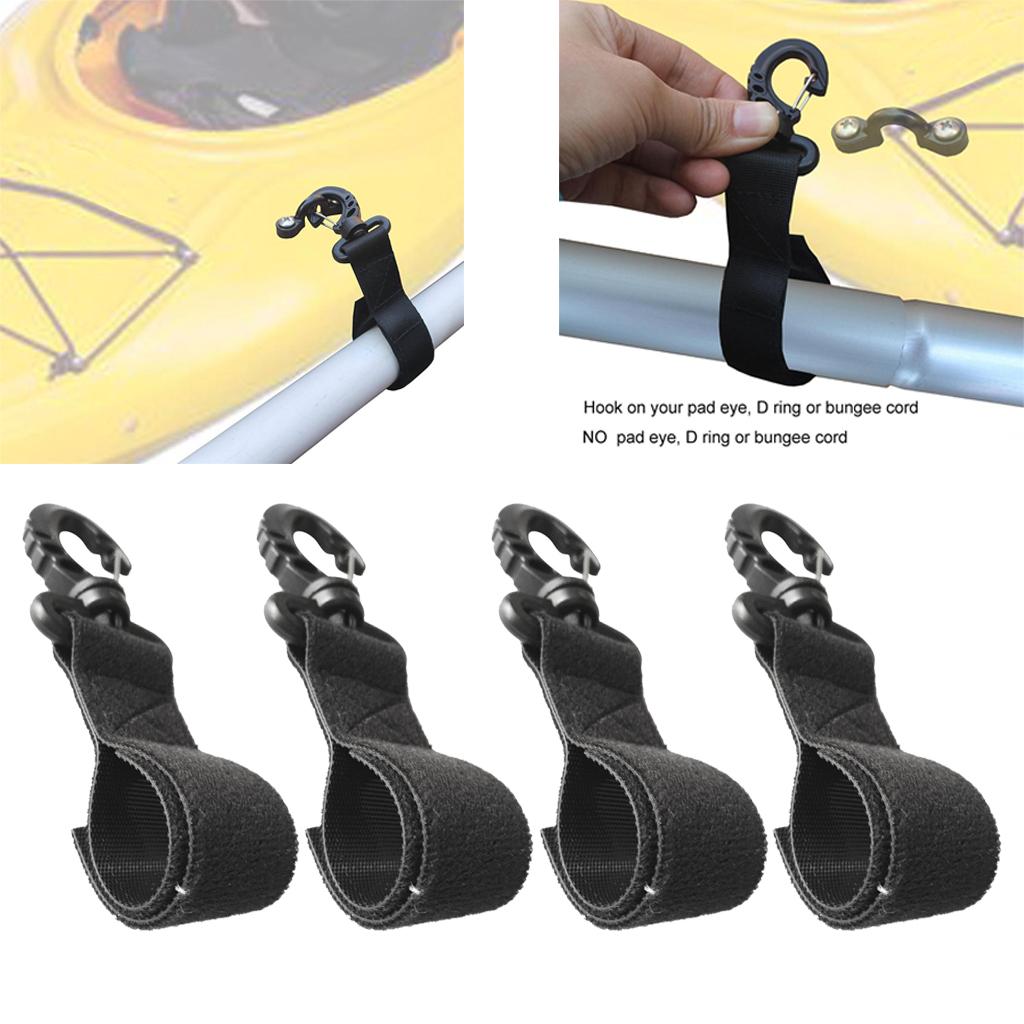 4 Pieces Nylon Kayak Paddle Clips Paddle Holder Paddle Keeper No Drilling