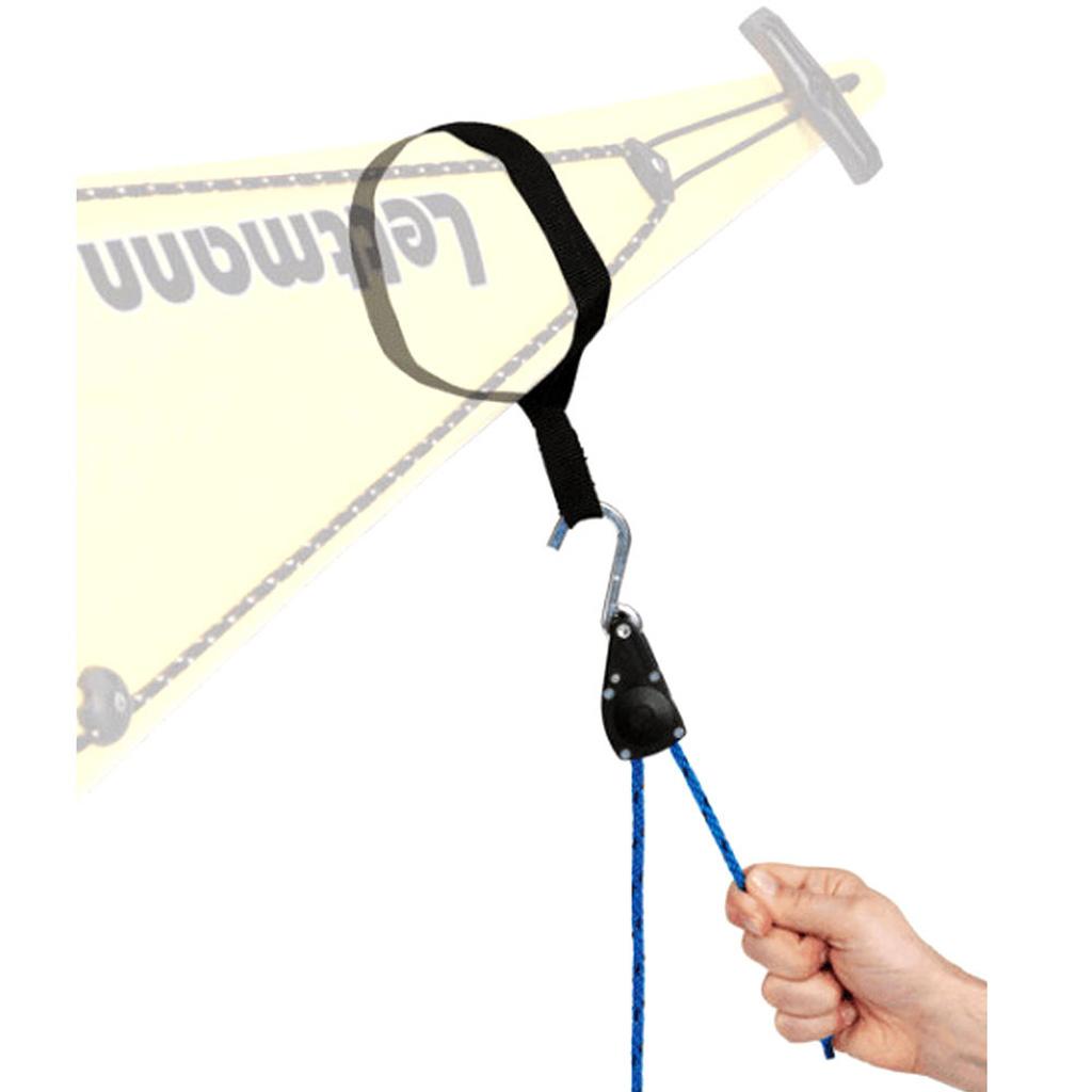 1Pair Black 8ft Ratchet Bow and Stern Tie Down Strap Canoe Kayak Accessories