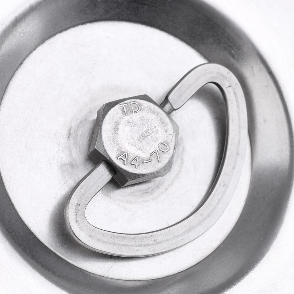 316 Stainless Steel Marine Boat Round Hatch Latch for Lift Ring Handle