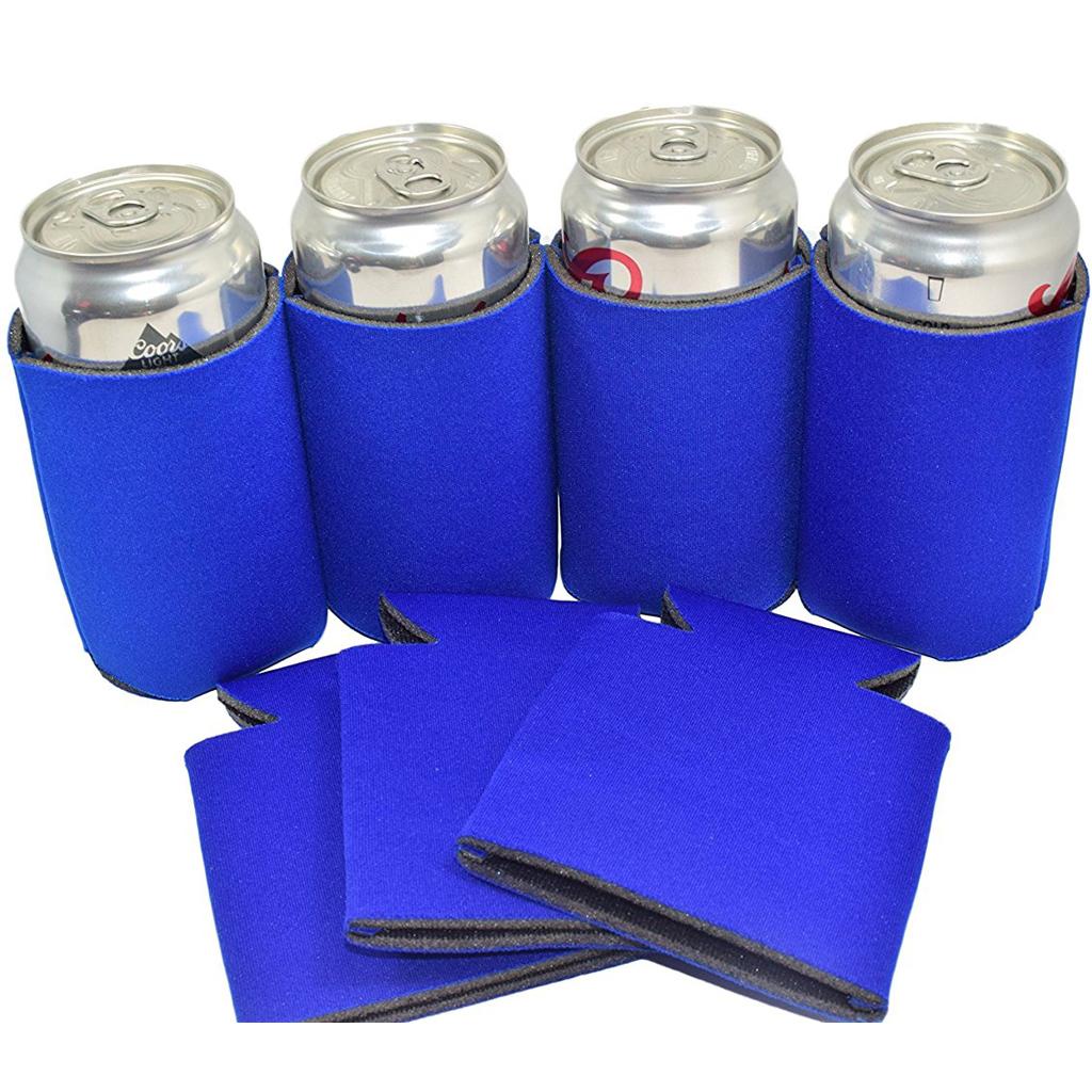 Neoprene Cooling Beer Can Cover Drinks Bottle Tin Cooler Sleeve Holder Blue