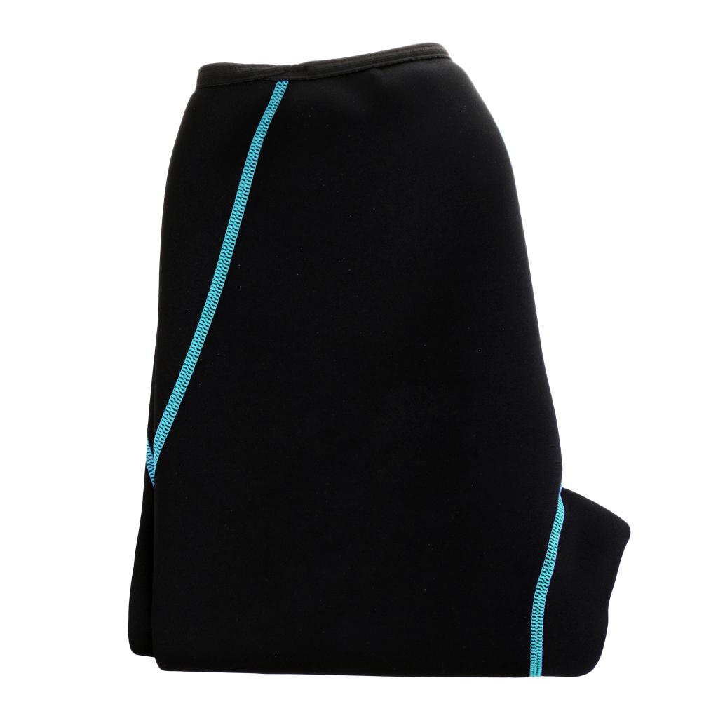 Women 3mm Neoprene Diving Long Pants Surfing Wetsuit Trousers M Green Line