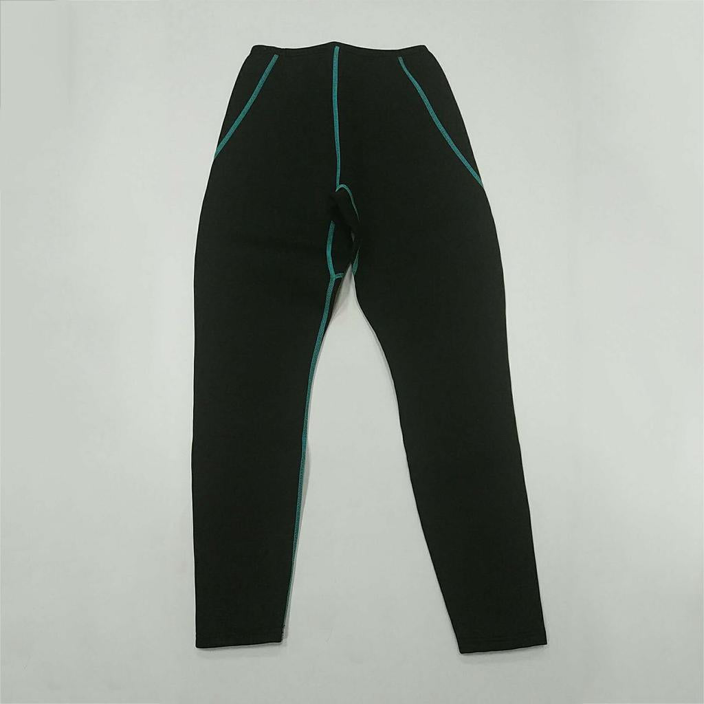 Women 3mm Neoprene Diving Long Pants Surfing Wetsuit Trousers M Green Line