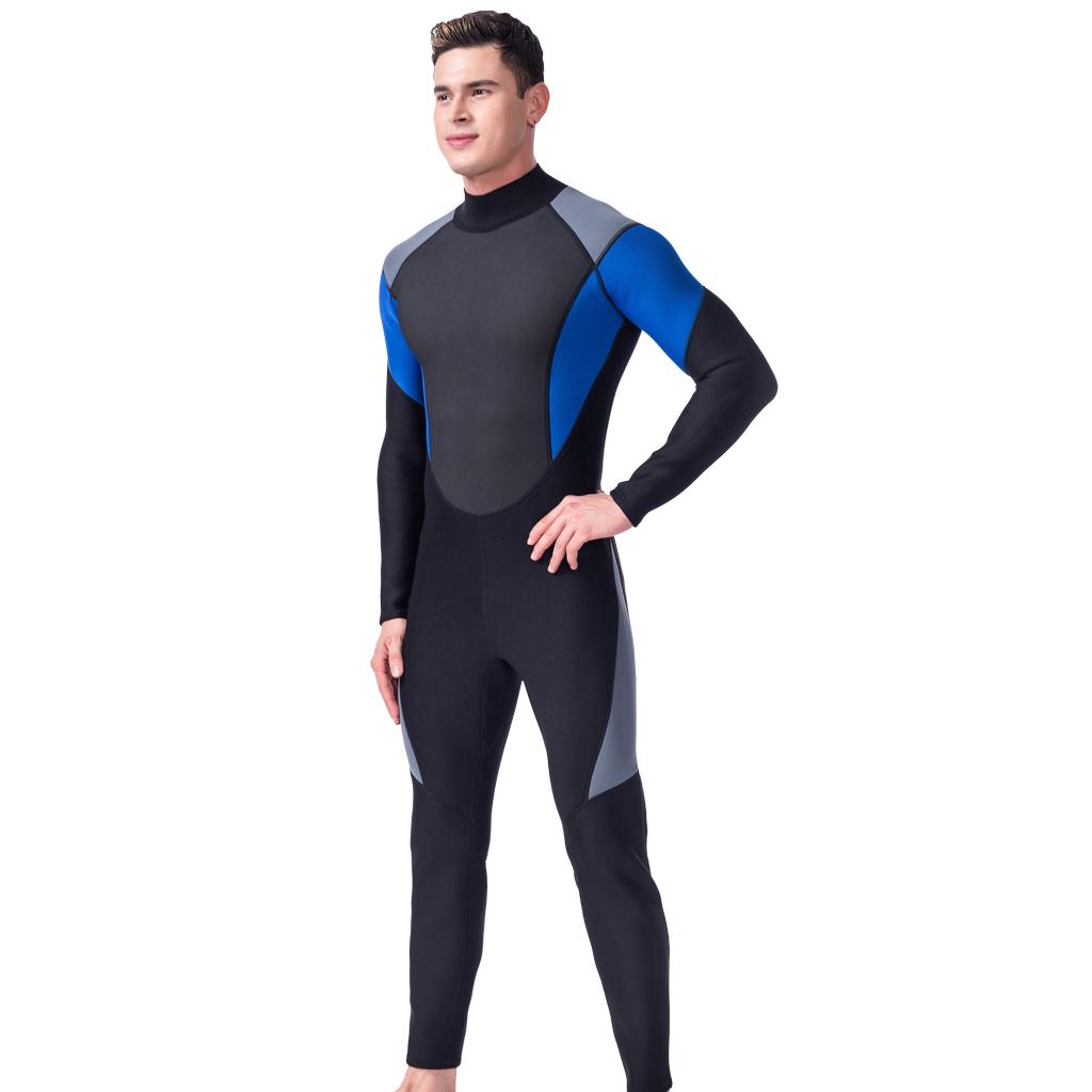 Mens 3mm Neoprene Full Body Wetsuit Dive Surf SCUBA Diving Spearfishing XL