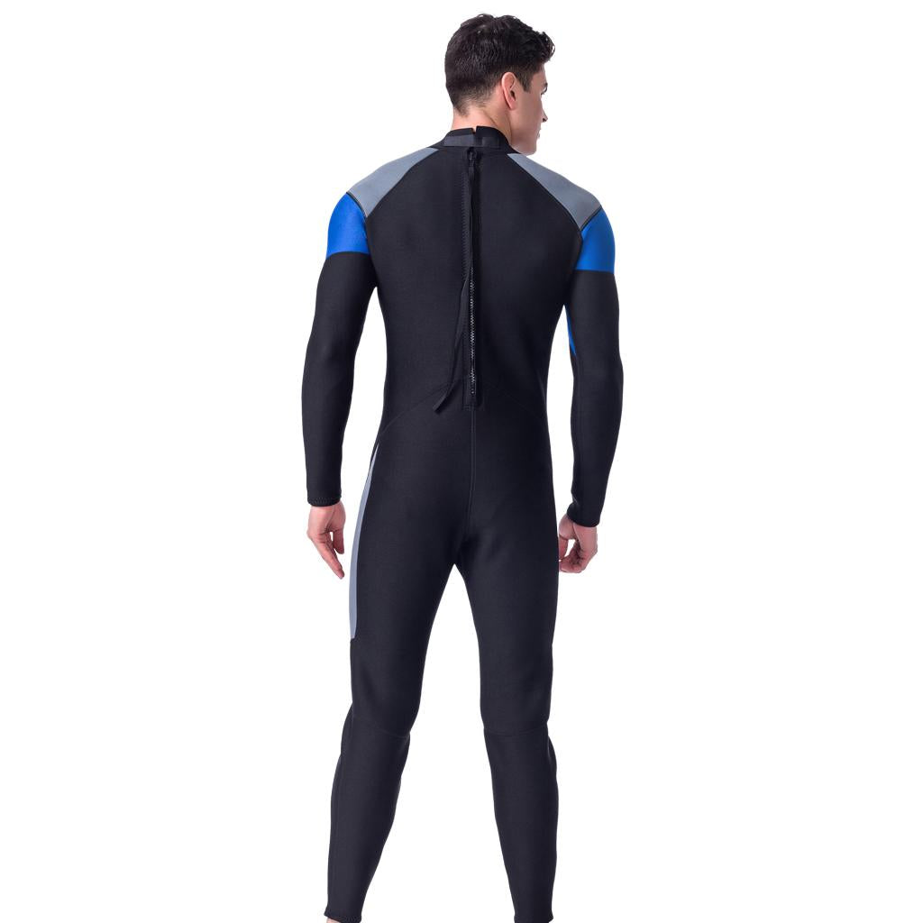 Mens 3mm Neoprene Full Body Wetsuit Dive Surf SCUBA Diving Spearfishing L