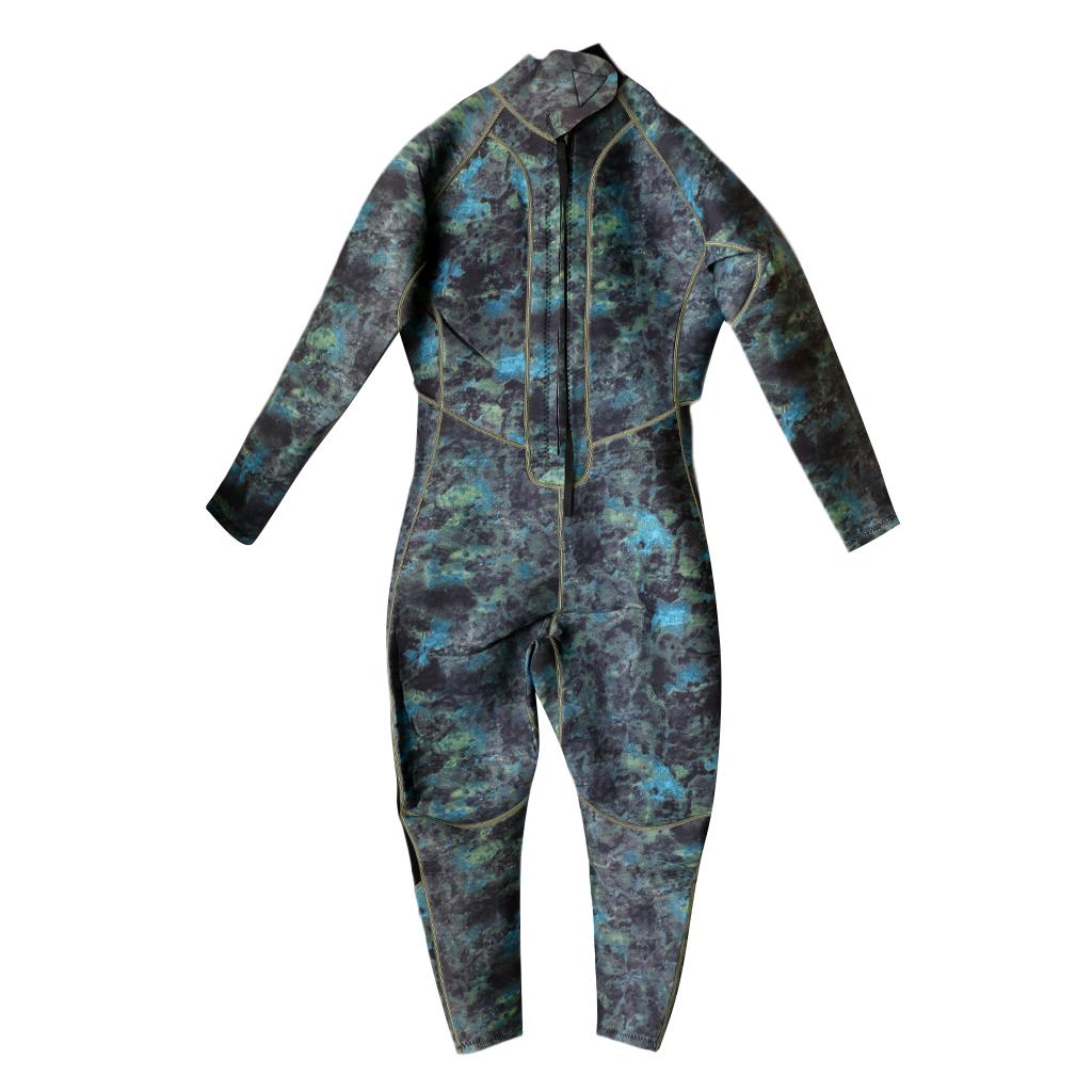 Men 3mm Neoprene Camo Wetsuit for Scuba Diving Spearfishing Snorkeling XL