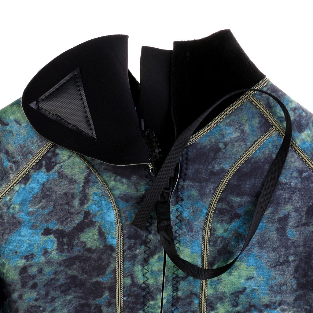 Men 3mm Neoprene Camo Wetsuit for Scuba Diving Spearfishing Snorkeling XL