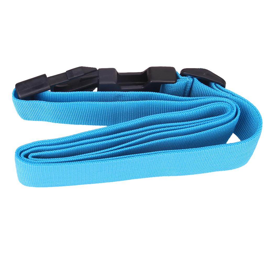 2 Pieces Luggage Straps Suitcase Belts Travel Bag Accessories Sky Blue 
