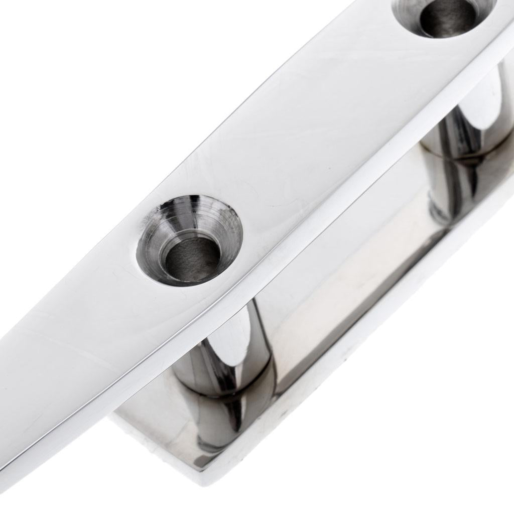 Heavy Duty 8 316 Stainless Steel Marine Boat Flat Top Low Cleat Rope Tie"