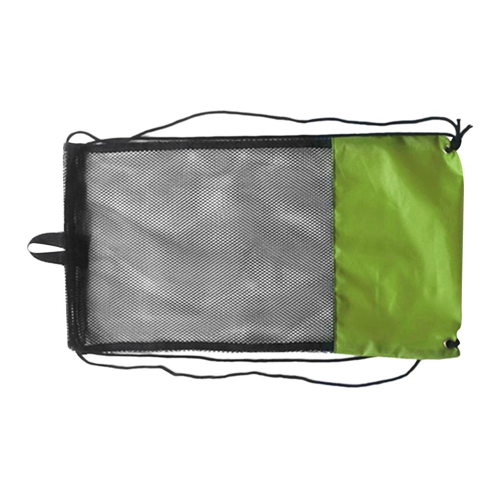 Mesh Drawstring Bag for Snorkeling Scuba Diving  Goggles Mask Army Green