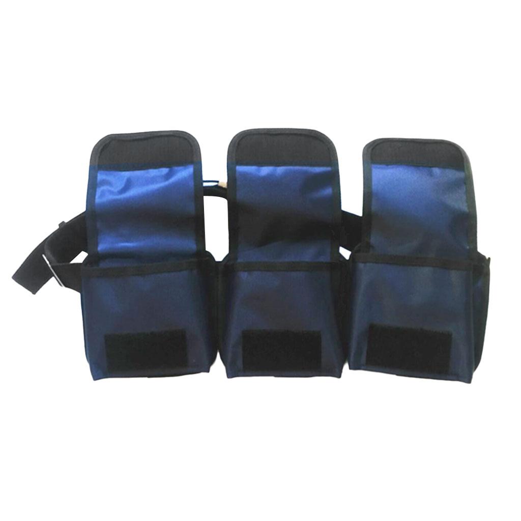 Heavy Duty Scuba Diving Pocket/ Pouch Weight Belts Dive Equipment 3 Pocket