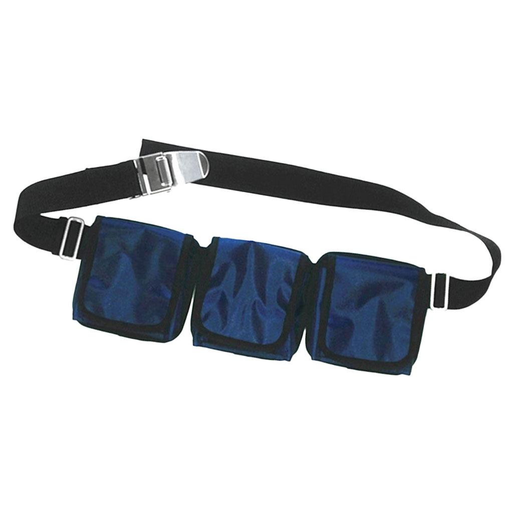 Heavy Duty Scuba Diving Pocket/ Pouch Weight Belts Dive Equipment 3 Pocket