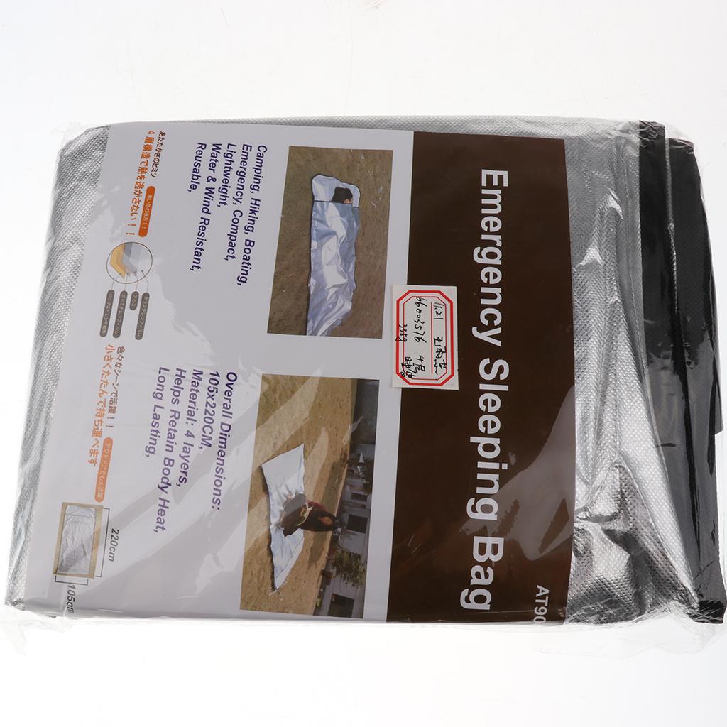 Emergency Bivvy Sleeping Bag Outdoor Hiking Camping Tent Blanket 220x105 cm