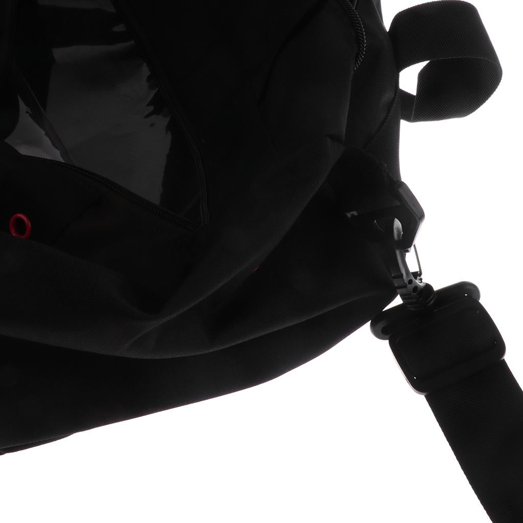 Waterproof Dry and Wet Separation Swimming Handbag Gym Barrel Bag Black