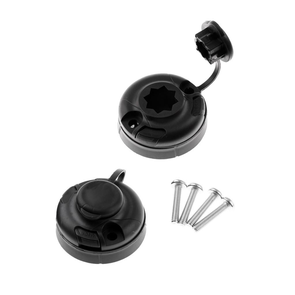 1 Pair Boat Kayak Sea Fishing Rod Holder Mount Base Bracket Tackle Accessory