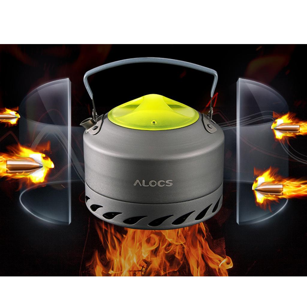 Portable Aluminum Outdoor Camping Picnic Coffee Pot Teapot Water Kettle 0.9L