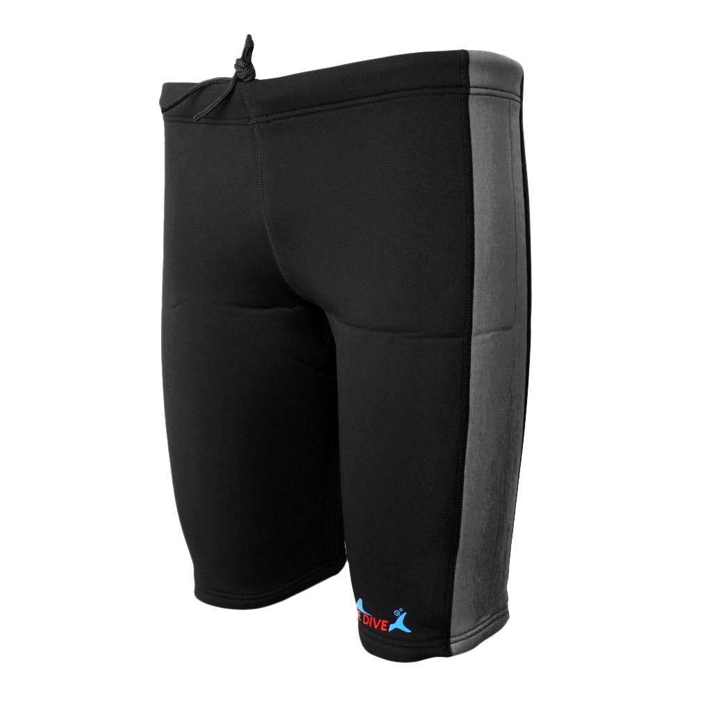 3mm Neoprene Canoe Kayak Surf Swim Cycling Wetsuit Shorts M Grey and Black