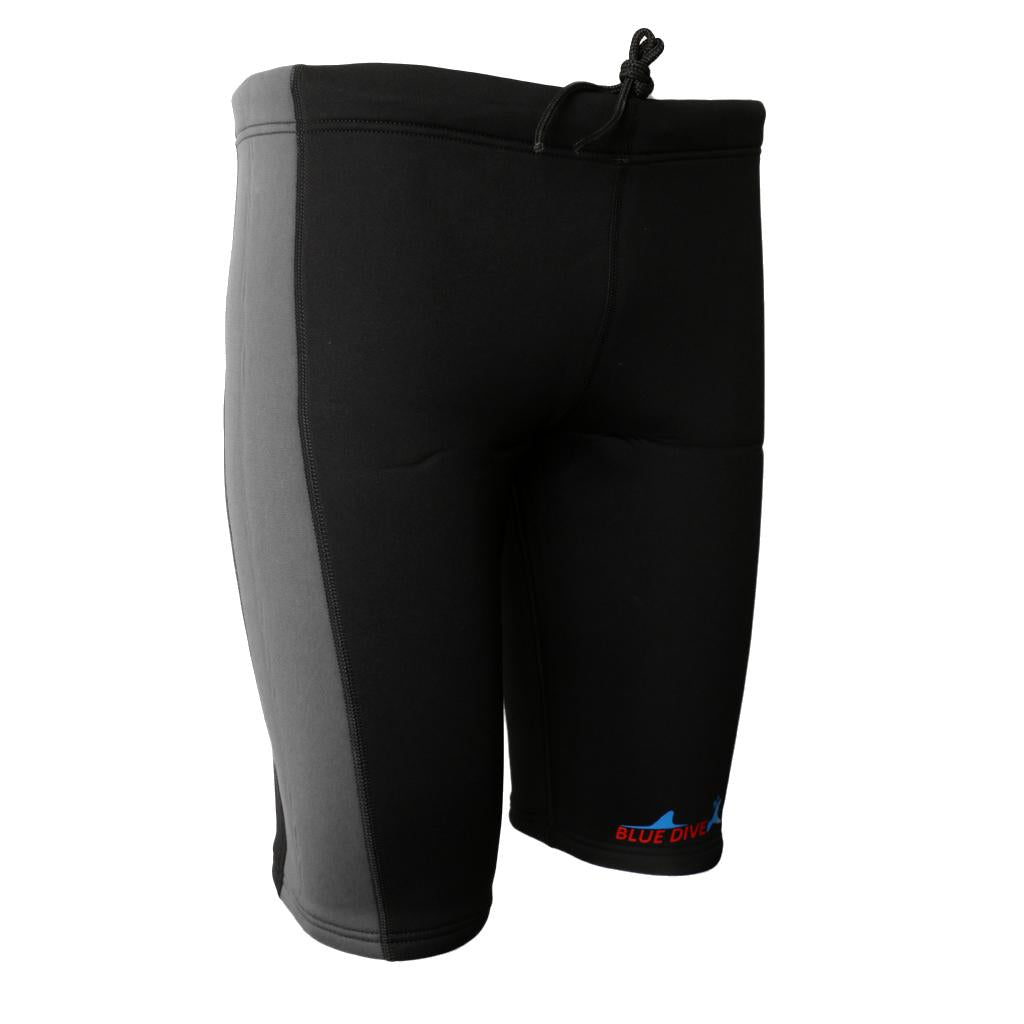 3mm Neoprene Canoe Kayak Surf Swim Cycling Wetsuit Shorts M Grey and Black