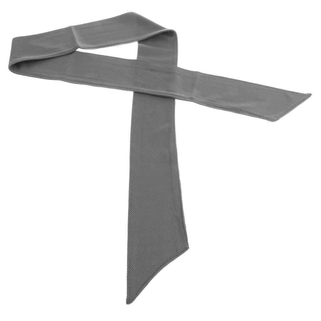 Sports Head Tie Headband Sweatband for Running Basketball Tennis Yogo Gray