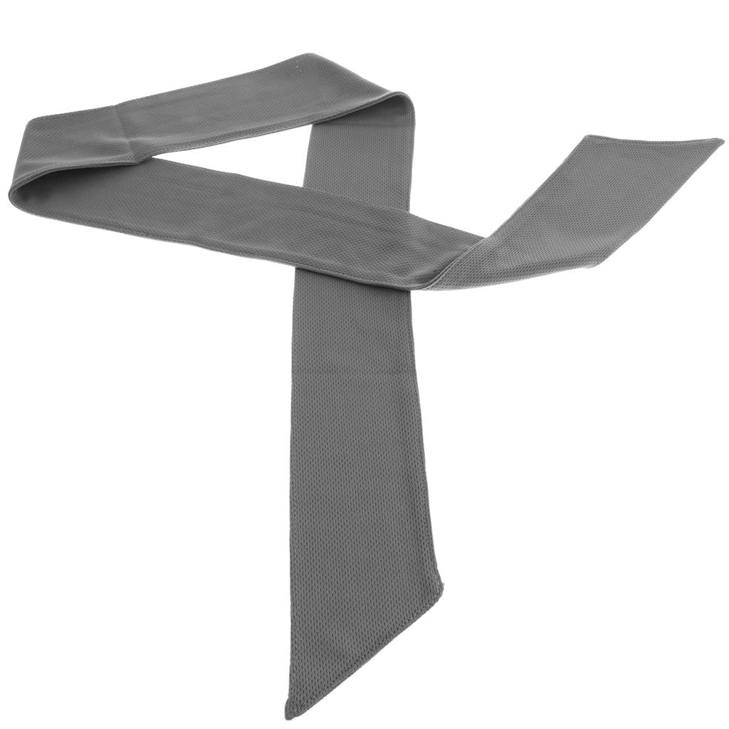 Sports Head Tie Headband Sweatband for Running Basketball Tennis Yogo Gray