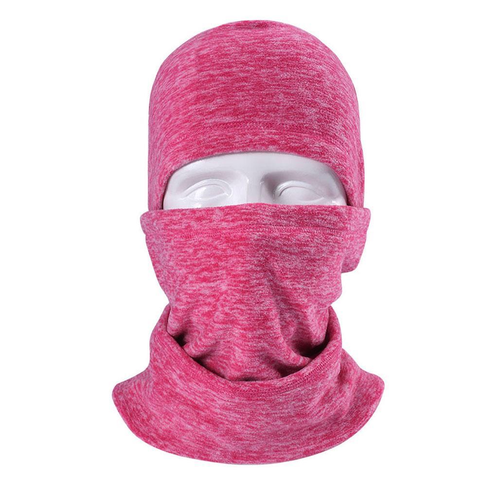 Balaclava Motorcycle Winter Ski Cycling Full Face Mask Hat Hot Pink