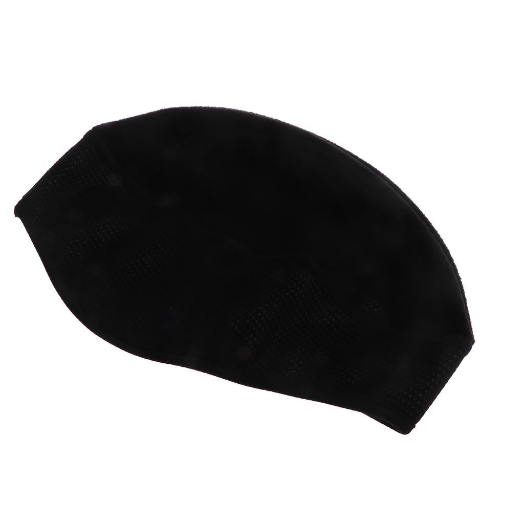 Outdoor Sports Hat Winter Thermal Fleece Cycling Running Ear Warm Cap Black