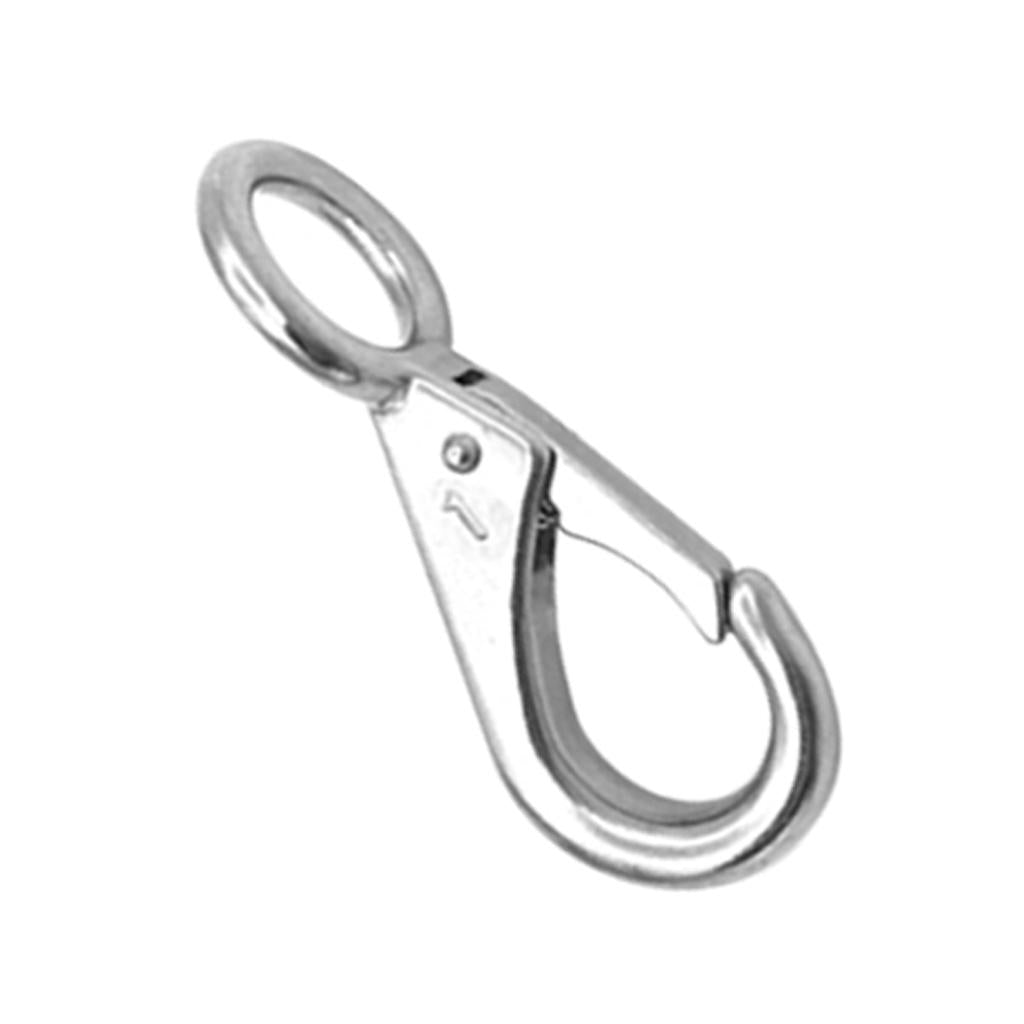 4 Pieces Heavy Duty Marine Grade 316 Stainless Steel Spring Snap Hooks 71mm
