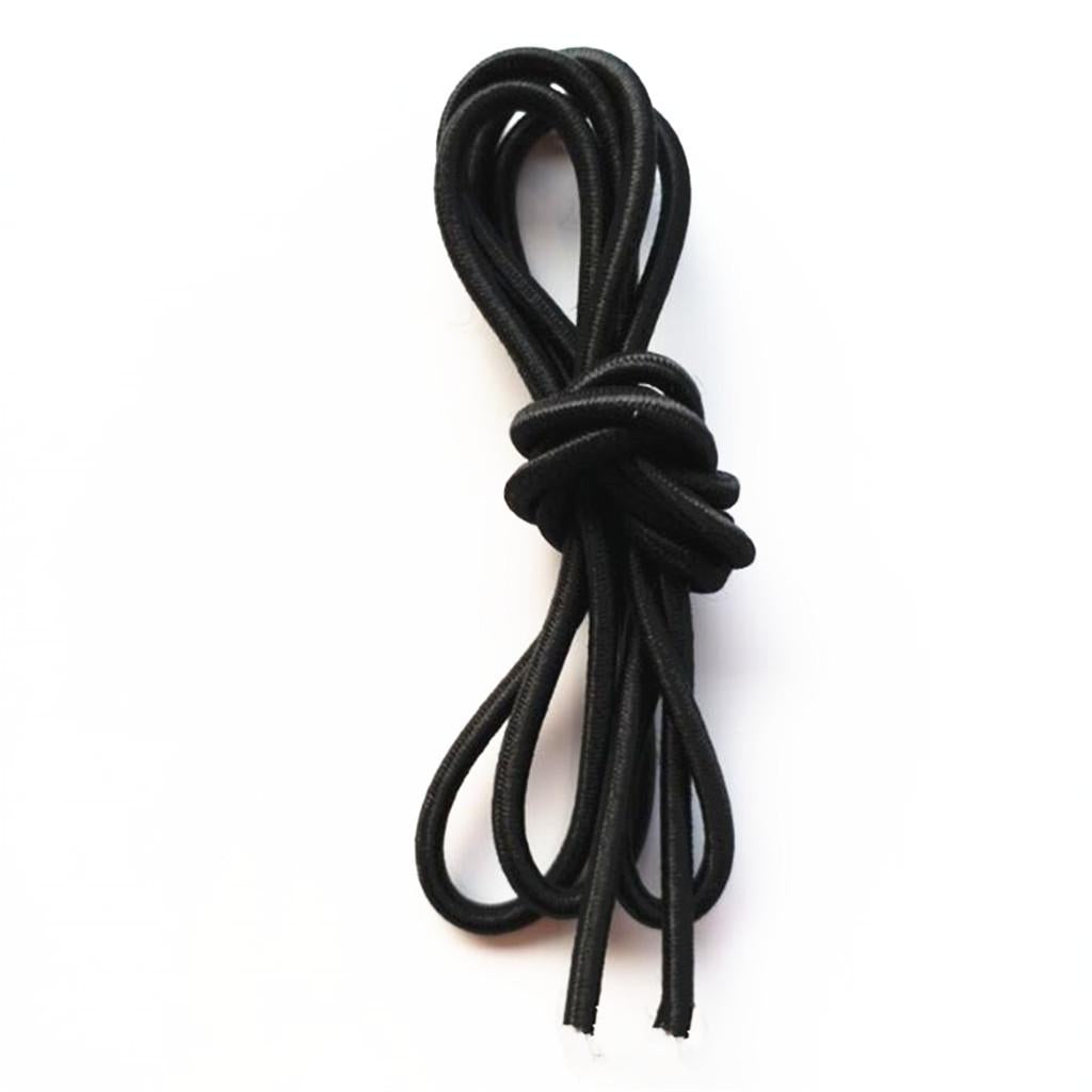 3mm Elastic Round Bungee Rope Shock Cord Tie Down Boats Trailers 50m Black