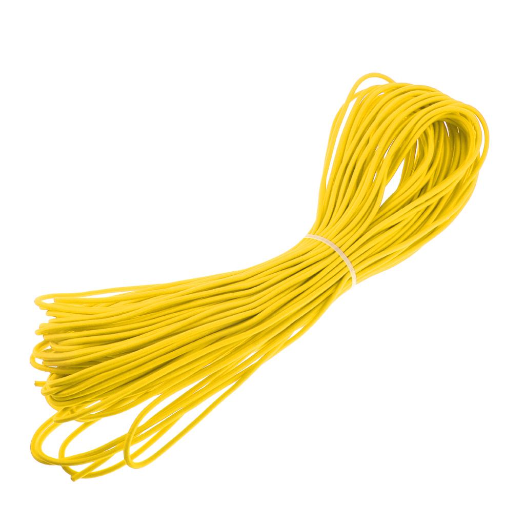 Elastic Bungee Rope Shock Cord Tie Down for Roof Racks Boats 20m Yellow