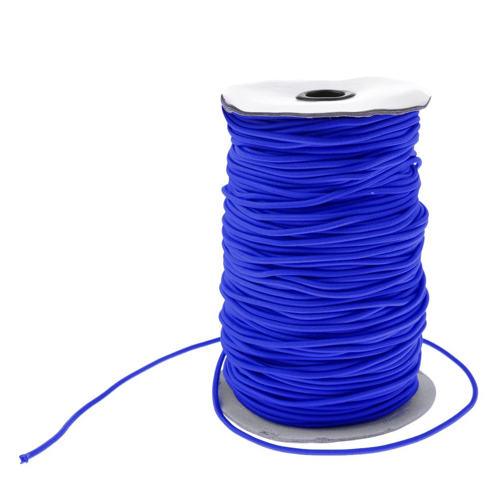 3mm Elastic Bungee Rope Shock Cord Tie Down Boats Trailers Roof Rack 100m