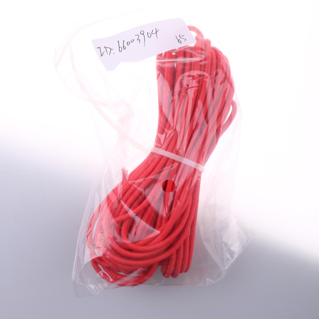 3mm Red Elastic Bungee Rope Shock Cord Tie Down Boats Trailers Kayak 10m
