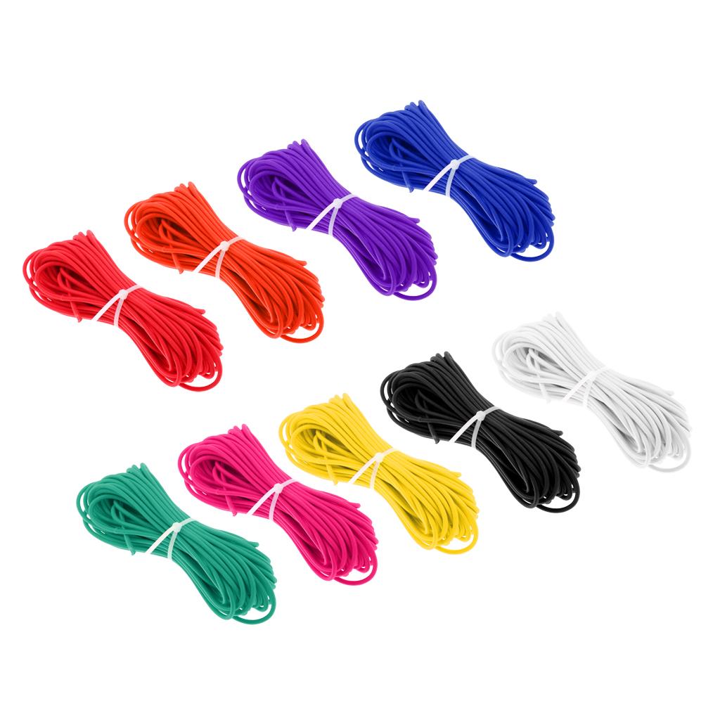 3mm Red Elastic Bungee Rope Shock Cord Tie Down Boats Trailers Kayak 10m