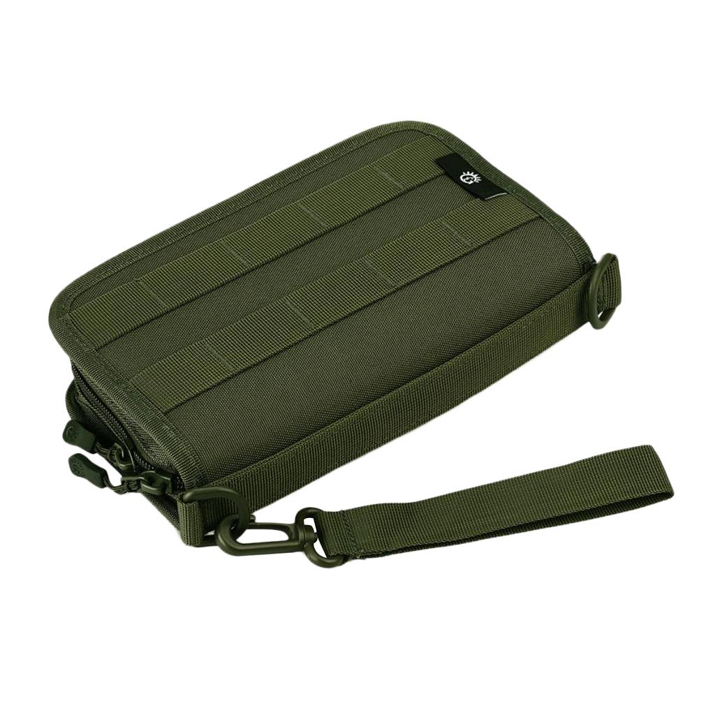 Mens Wallet ID Card Passport Hand Bag 6 Mobile Phone Pouch Army Green"
